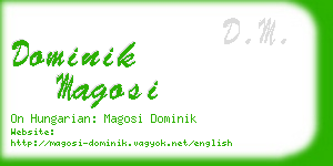 dominik magosi business card